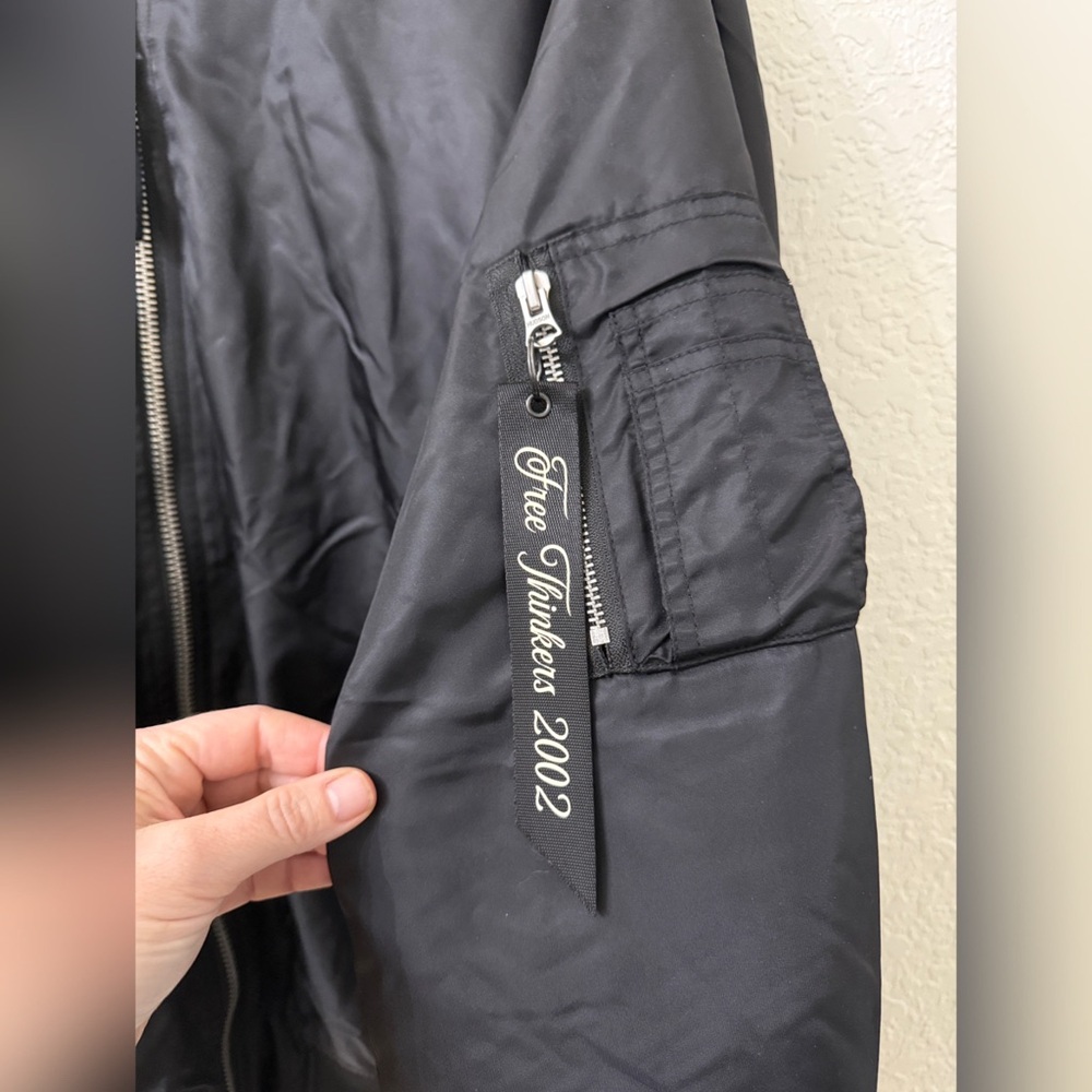 Hudson Jeans Black Bomber Jacket - Picture 5 of 16